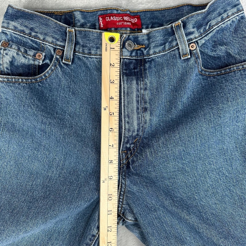 Levi's 550 Denim Jeans Women's Size 12 Mis L Relaxed Fit Tapered Leg High Rise - Picture 10 of 13